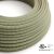  Round electrical cable 150 feet (45.72 m) reel RD72 ZigZag green thyme cotton and natural linen - UL listed