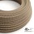  Round electrical cable 150 feet (45.72 m) reel RD73 ZigZag Bark cotton and natural canvas – UL listed
