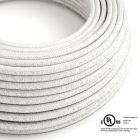  Round electrical cable 150 ft (45.72 m) reel RL01 sparkling white rayon – UL listed
