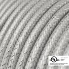  Round electrical cable 150 ft (45.72 m) reel RL02 shiny silver rayon – UL listed