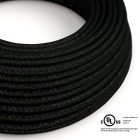  Round electrical cable 150 feet (45.72 m) reel RL04 shiny black rayon - UL listed