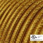  Round electrical cable 150 ft (45.72 m) reel RL05 shiny gold rayon – UL listed