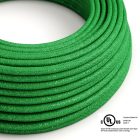  Round electrical cable 150 ft (45.72 m) reel RL06 shiny green rayon – UL listed