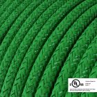  Round electrical cable 150 ft (45.72 m) reel RL06 shiny green rayon – UL listed