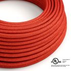  Round electrical cable 150 ft (45.72 m) reel RL09 shiny red rayon – UL listed
