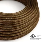  Round electrical cable 150 ft (45.72 m) reel RL13 shiny brown rayon – UL listed