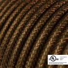  Round electrical cable 150 ft (45.72 m) reel RL13 shiny brown rayon – UL listed