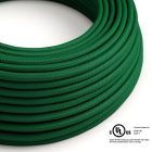  Round electrical cable 150 ft (45.72 m) reel RM21 Dark Green Rayon – UL Listed