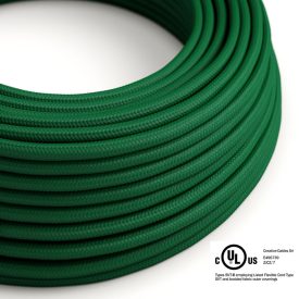    Round electrical cable 150 ft (45.72 m) reel RM21 Dark Green Rayon – UL Listed