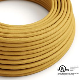   Round electrical cable 150 ft (45.72 m) reel RM25 Mustard Rayon – UL listed