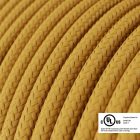 Round electrical cable 150 ft (45.72 m) reel RM25 Mustard Rayon – UL listed