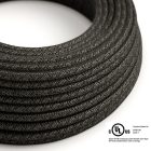  Round electrical cable 150 ft (45.72 m) reel RN03 anthracite natural linen - UL listed