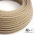 Round electrical cable 150 ft (45.72 m) reel RS82 shiny rust cotton and natural linen – UL listed