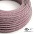  Round electrical cable 150 ft (45.72 m) reel RS83 glitter burgundy cotton and natural canvas - UL listed