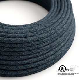   Round electrical cable 150 ft (45.72 m) reel RX10 Blue Mirage cotton – UL listed