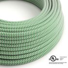  Round electrical cable 150 ft (45.72 m) reel RZ06 ZigZag Green Rayon – UL listed