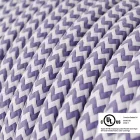  Round electrical cable 150 ft (45.72 m) reel RZ07 ZigZag Lilac Rayon - UL listed