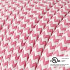  Round electrical cable 150 ft (45.72 m) reel RZ08 ZigZag Fuchsia Rayon – UL listed