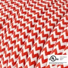  Round electrical cable 150 feet (45.72 m) reel RZ09 ZigZag Red Rayon - UL listed