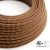  Round electrical cable 150 ft (45.72 m) reel RZ23 ZigZag Gold and Burgundy Rayon – UL listed
