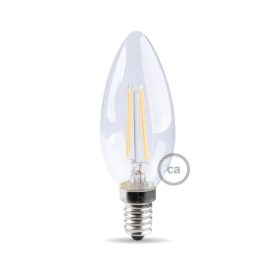 LED bulb Olive 4.5 W 470 Lm E14 Transparent 2700 K