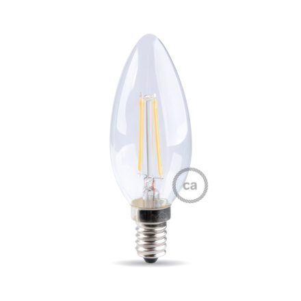 LED bulb Olive 4.5 W 470 Lm E14 Transparent 2700 K