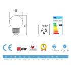 LED bulb Sphere 4.5 W 440 lm E14 transparent