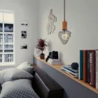  LED Light Bulb - Smoky Gray Heart - 5W 110Lm E27 Dimmable 2000K