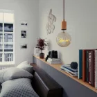 LED gold bulb for pendant lamp - Globe G125 Single Filament "Love" - 4.5 W 250 lm E27 1800 K dimmable