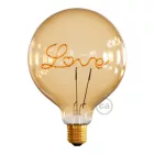 LED gold bulb for floor lamp - Globe G125 Single Filament "Love" - 5 W 250 lm E27 2000 K dimmable