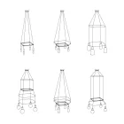 Square cage - Lamp structure