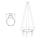 Cage Circle - Lamp structure