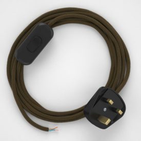  Lamp connection, RC13 Brown Cotton 1.80 m.