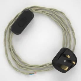  Lamp wiring, TC43 Dove Gray Cotton 1.80 m.