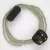 Lamp wiring, TC43 Dove Gray Cotton 1.80 m.