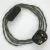  Lamp wiring, TC63 Green gray cotton 1.80 m.