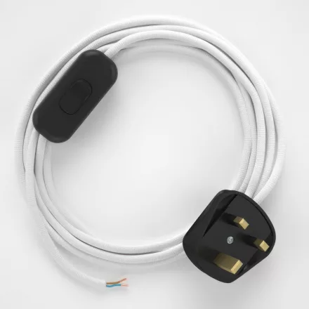  Lamp wiring, RM01 White Rayon 1.80 m.