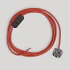 Light red cable lamp cord, 1.80 m
