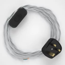  Lamp wiring, TM02 Silver Rayon 1.80 m.
