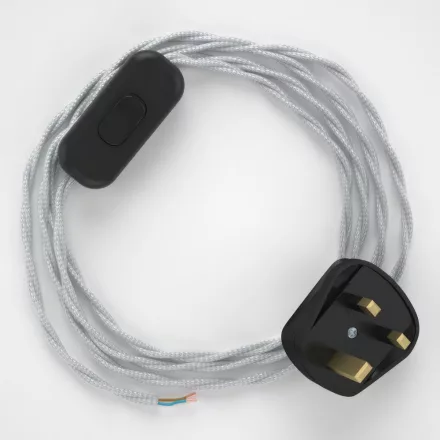  Lamp wiring, TM02 Silver Rayon 1.80 m.