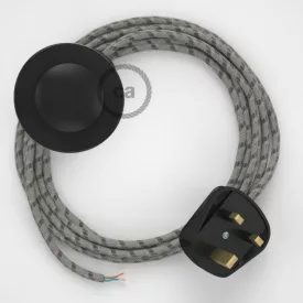    Connection base, RD53 Bark Stripes cotton and natural canvas 3 m.