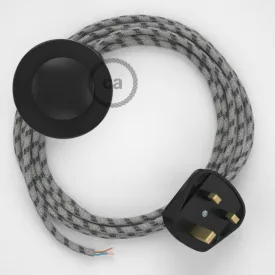    Connection base, RD54 anthracite striped cotton and natural linen 3 m.