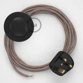    Connection base, RD61 Ancient pink diamond cotton and natural canvas 3 m.