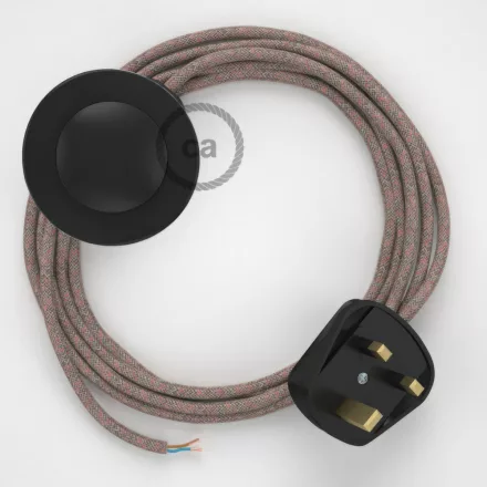  Connection base, RD61 Ancient pink diamond cotton and natural canvas 3 m.