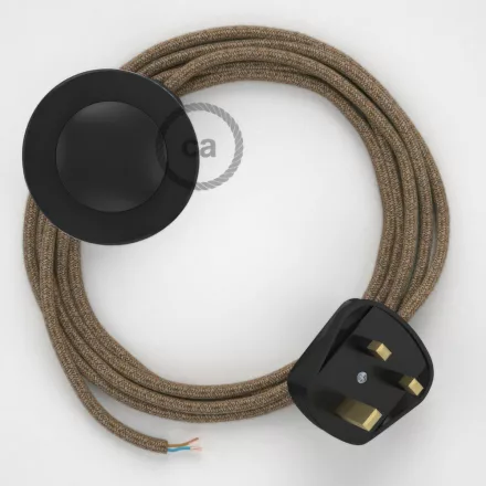  Connection base, RS82 brown cotton and natural linen 3 m.