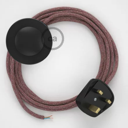  Connection base, RS83 red cotton and natural canvas, 3 m.