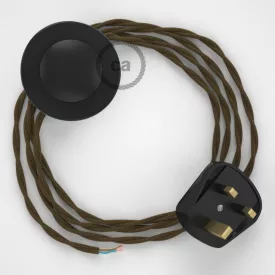  Connection base, TC13 brown cotton 3 m.