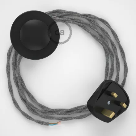 Connection base, TN02 gray natural canvas 3 m.