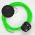  Connection base, RF06 neon green rayon 3 m.