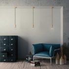 XL electrical wire, electrical cable 3x0.75. Light Orleans fabric cover. Diameter 16 mm.